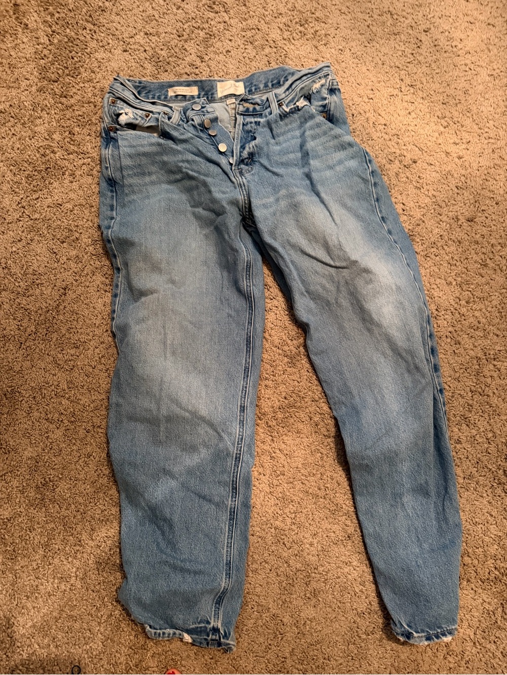 Universal Thread Light Blue Boyfriend Jeans - Button Fly